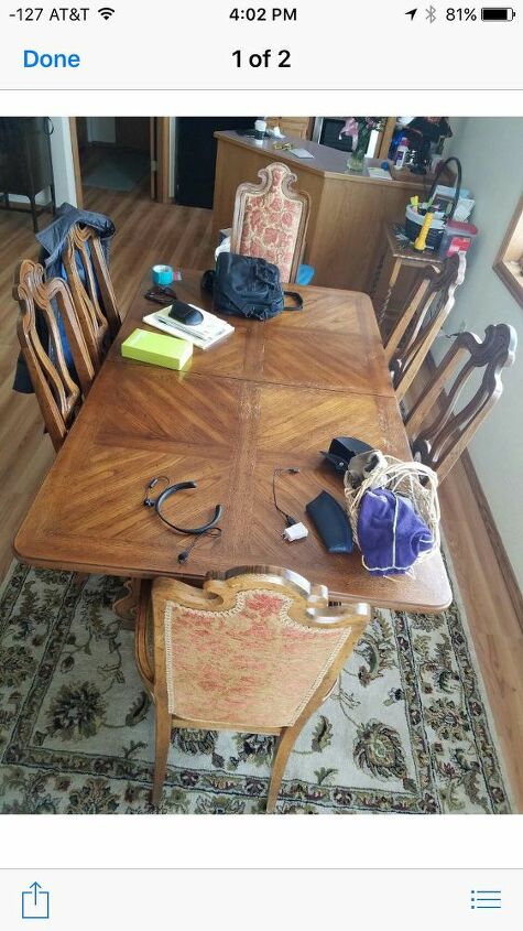 dining table refinish