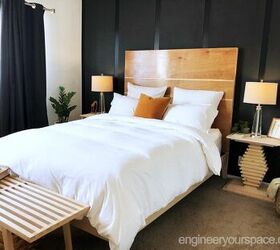 21 of our favorite feature accent gallery walls you can try today, Perfect for renters try this removable black bedroom feature wall