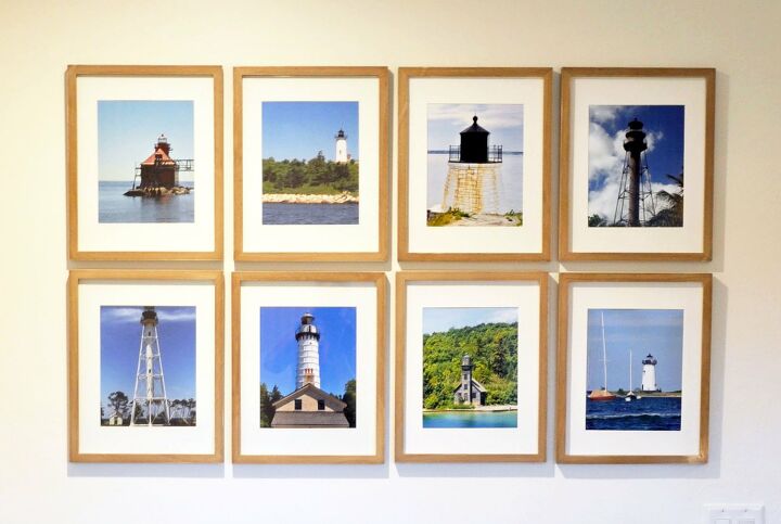 21 de nossos acentos e paredes de galeria favoritos que voc pode experimentar hoje, Lighthouse Gallery Wall e dicas para instalar qualquer parede de galeria