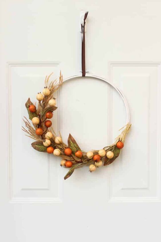 fall hoop wreath