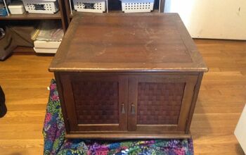 Ideas for Transforming Large 1968 Wood Cabinet/table
