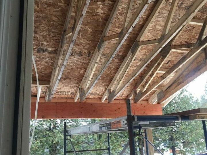 q how to finish under my deck roof