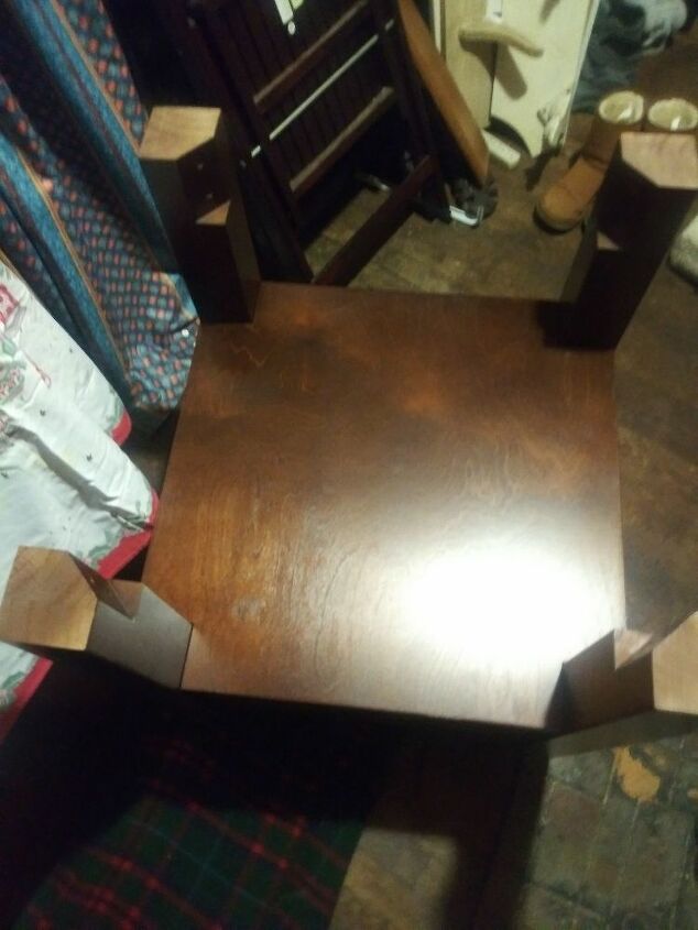 q how can i make a pedistal base for my 46in square table