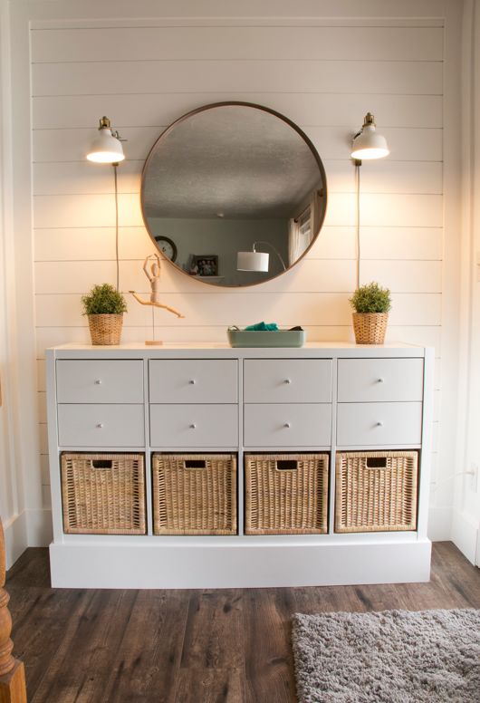 s 17 ways to enhance your entryway and give a great first impression, Need more entryway space Try this budget friendly IKEA hack