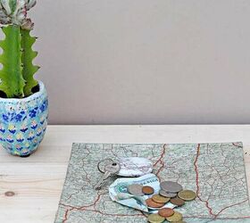 15 formas creativas de utilizar los mapas para decorar el hogar, Una pr ctica baratija de mapas