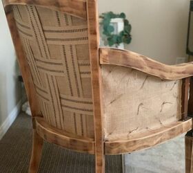 deconstructed inspired vintage chair, The arms and back cane no more