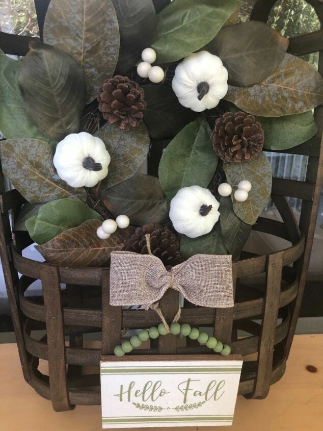 how to decorate a tobacco basket for seasons holidays