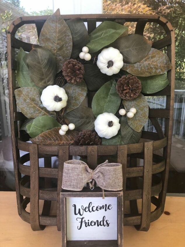 how to decorate a tobacco basket for seasons holidays