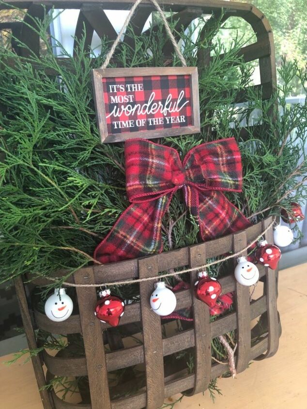how to decorate a tobacco basket for seasons holidays