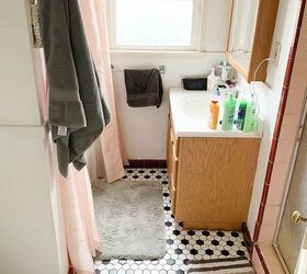 chic apartment bathroom makeover tutorial