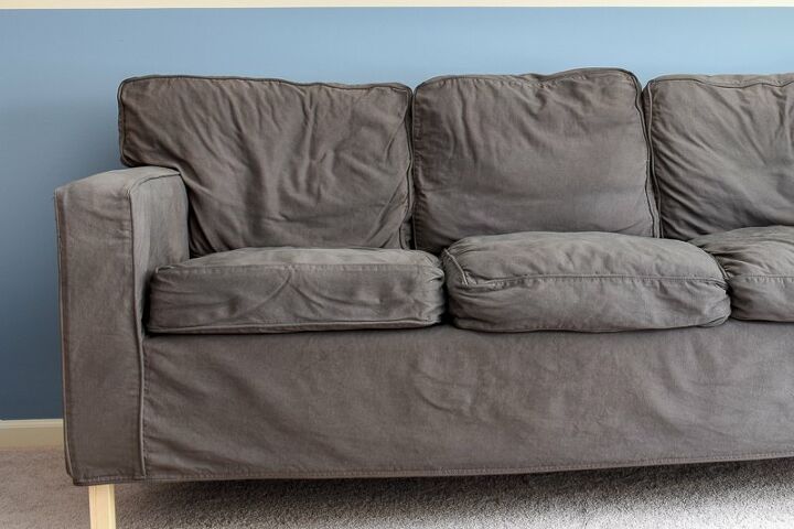 dyeing sofa cover in a front loading washing machine