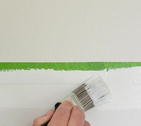 get crisp paint lines for color blocking on walls