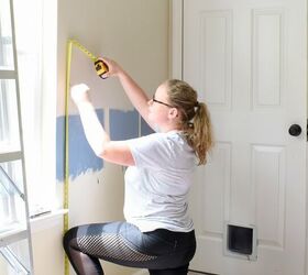 get crisp paint lines for color blocking on walls