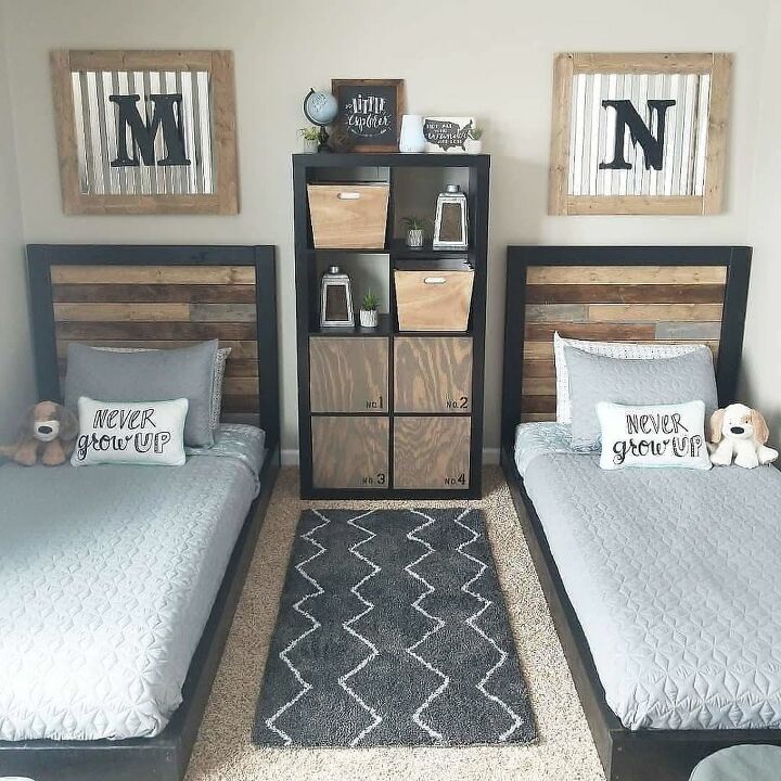easy twin headboard and platform bed