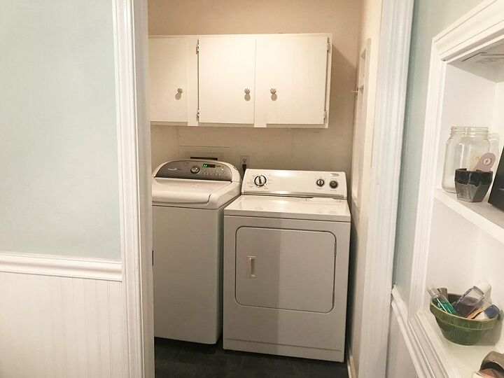 s 7 cambios en el cuarto de la lavanderia que haran que quieras lavar tu ropa aqui, Una actualizaci n asequible del cuarto de lavado peque o