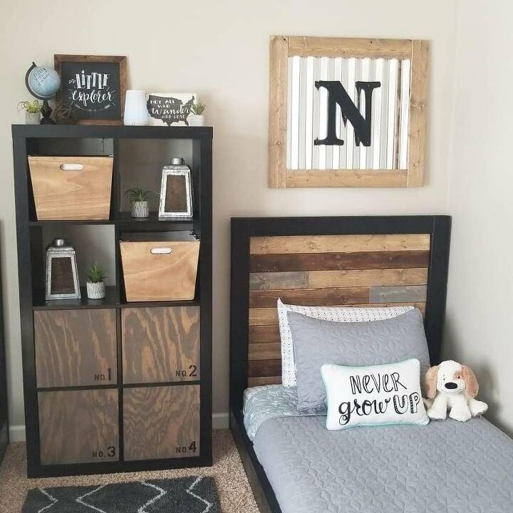 easy twin headboard and platform bed