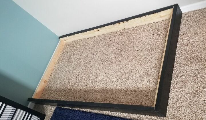 easy twin headboard and platform bed