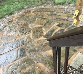 How can I redo my stone patio as simply a possible? Hometalk