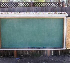 large chalkboard for backyard