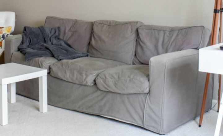 dyeing sofa cover in a front loading washing machine