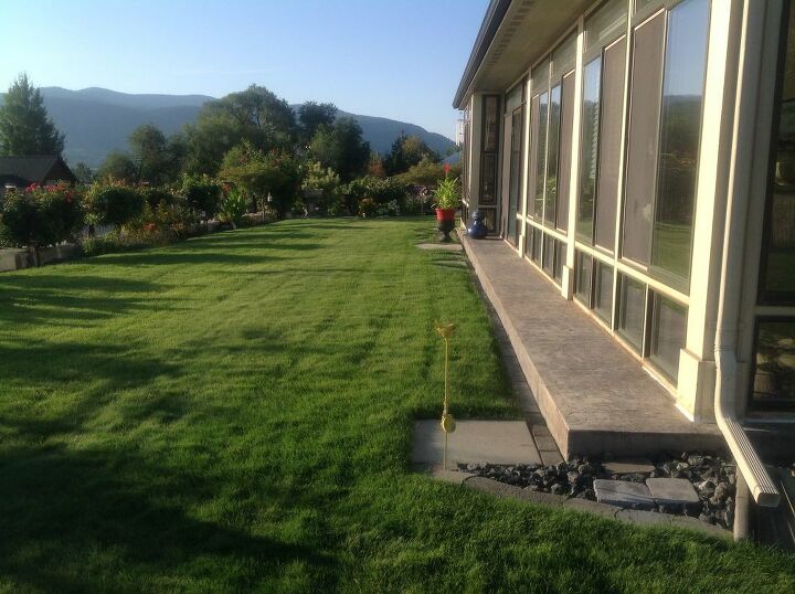 q how to keep the irrigation water blowing back on the sunroom windows