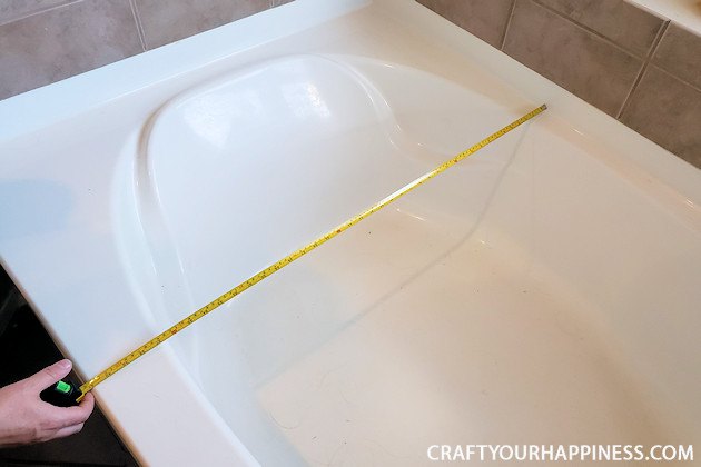 make a beautiful removable bathtub cover