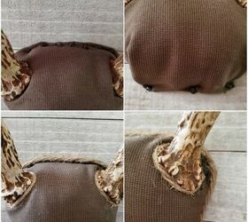 diy fabric covered antler mount