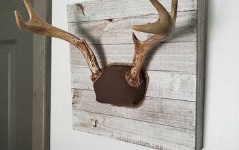 DIY Fabric Covered Antler Mount