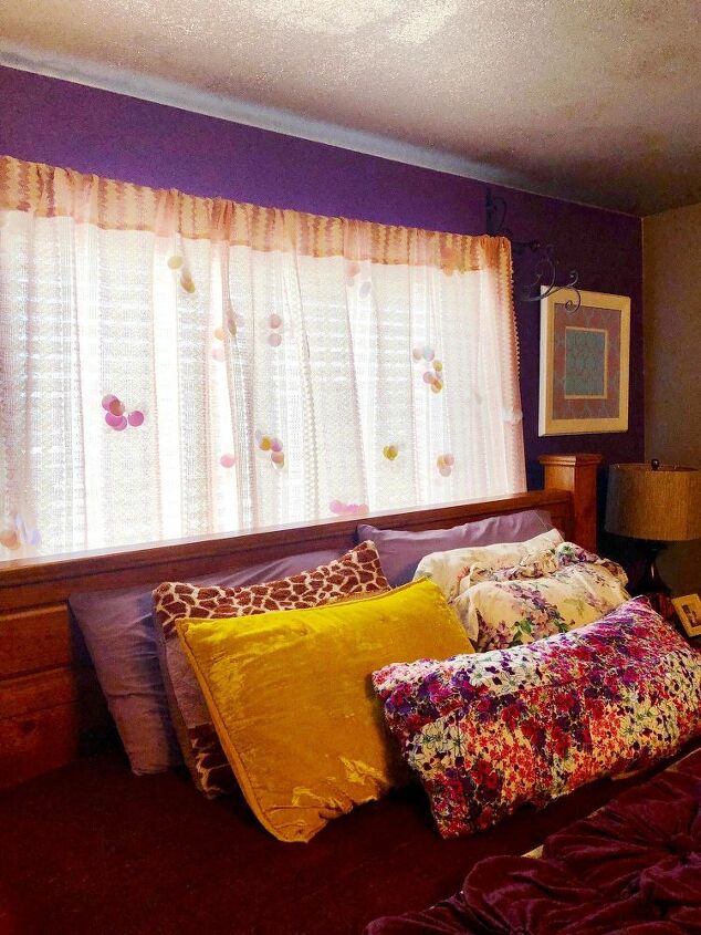 thrift store curtains makeover