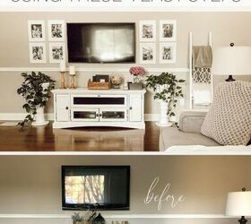 decorate around a tv using 4 easy steps, And it doesn t cost a fortune
