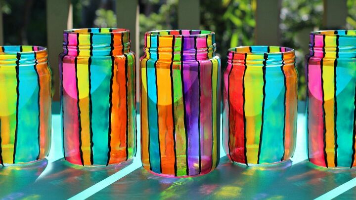 19 fantsticas tcnicas de imitacin de vidrieras, Coloridos faroles de verano