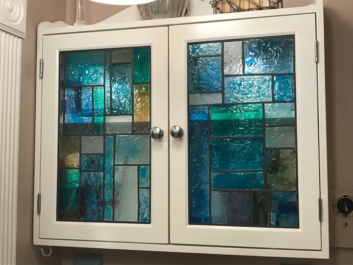 s 19 fantastic techniques for faux stained glass, Your medicine cabinet never looked so good