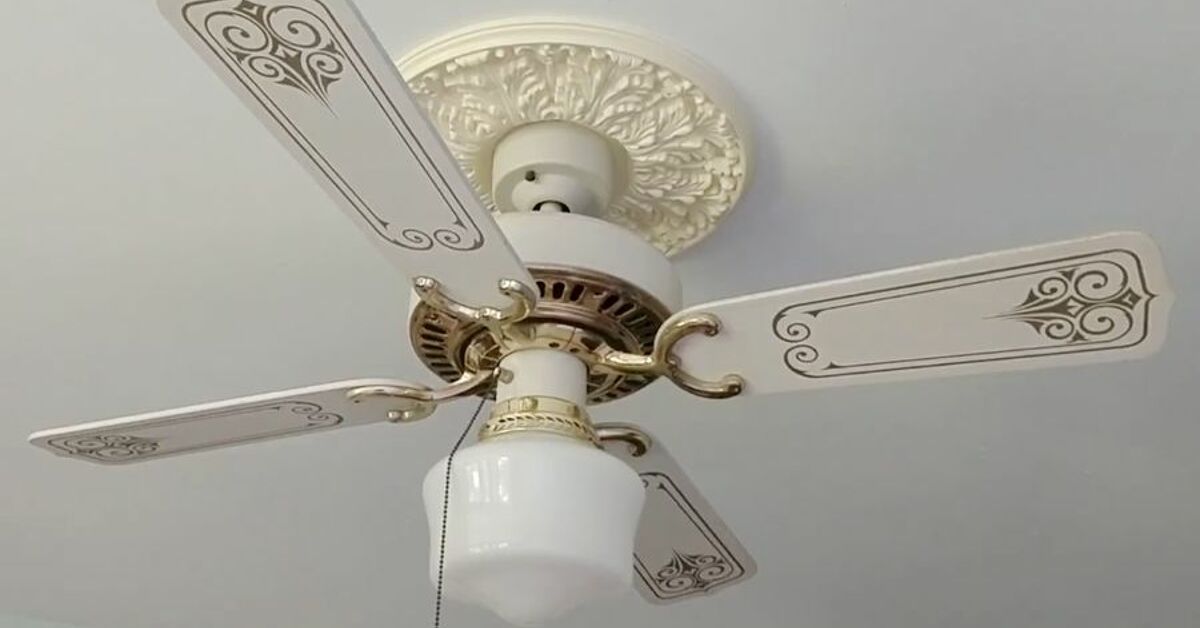 How To Update An Old Ceiling Fan Diy, Old Ceiling Fans With Lights