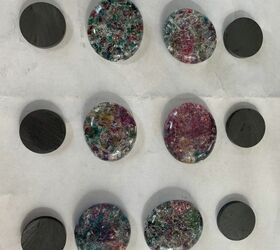 diy crackled glass gems for magnets or jewelry