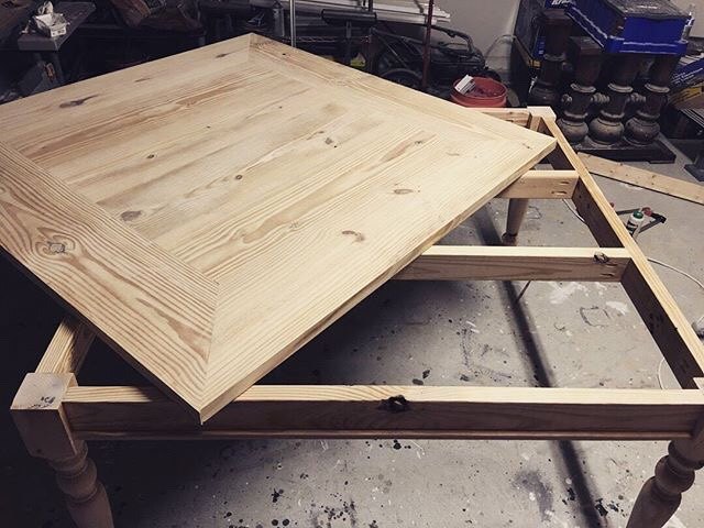 how to easily make a cute diy square farmhouse table, Making the table base