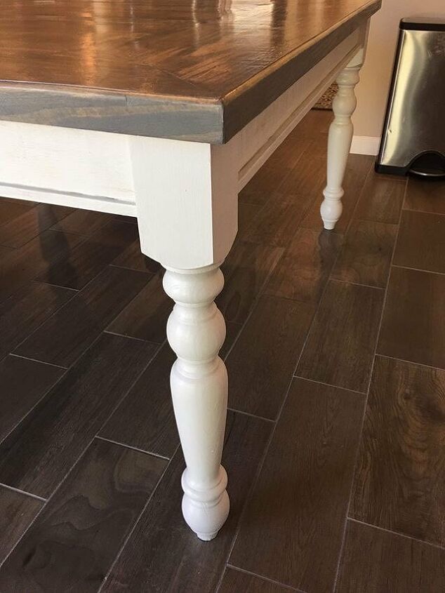 how to easily make a cute diy square farmhouse table, Finished square farmhouse coffee table