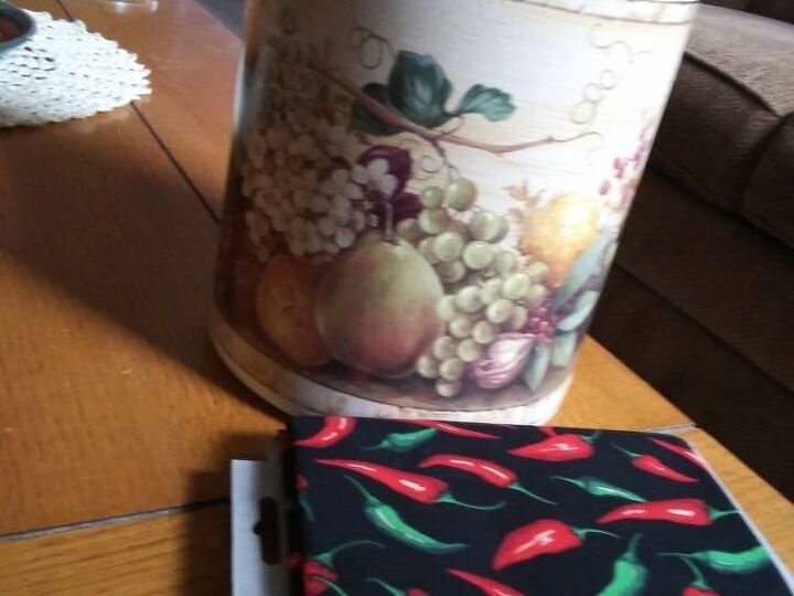 q modpodge on kitchen canisters