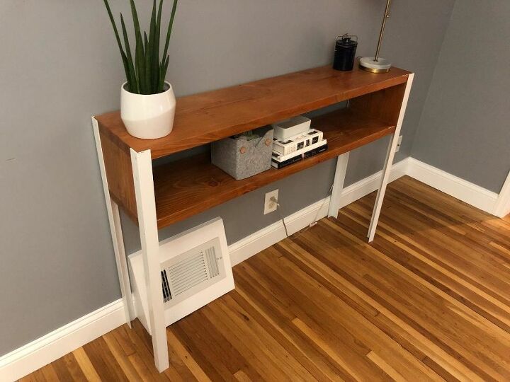 clean modern console table