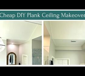 How To Install A Cheap Plywood Plank Ceiling Diy Hometalk