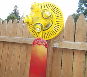 re purpose ceiling fan into a spectacular yard decoration two