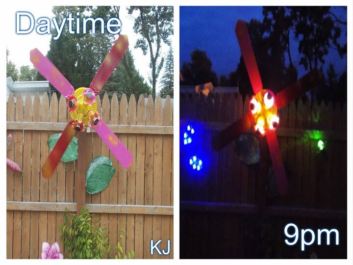re purpose ceiling fan into a spectacular yard decoration two