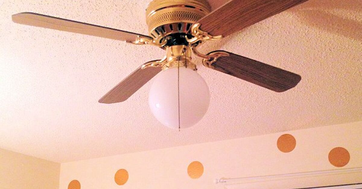 How To Create A Simple Ceiling Fan Makeover Diy Hometalk