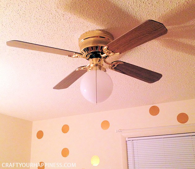 simple ceiling fan makeover