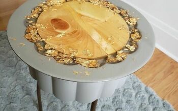 Gold Leaf Ikea Hatten Table Hack