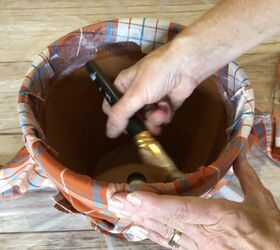 flower pot scarecrow