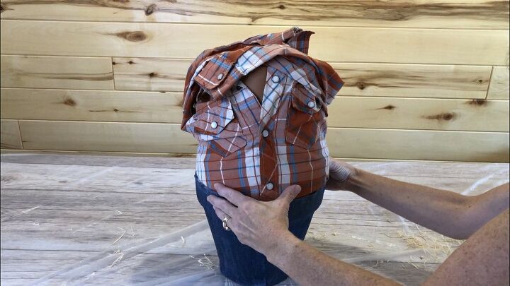 flower pot scarecrow