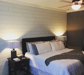 How to Make a $50 Shiplap Plywood Accent Wall For Your Bedroom