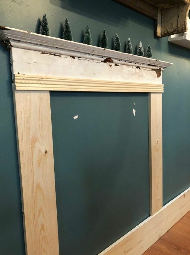 s 8 fireplace makeovers you have to see before winter, BEFORE A plain wall was begging for an update