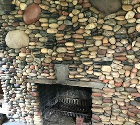 s 8 fireplace makeovers you have to see before winter, BEFORE While river rock might be interesting it was definitely not their taste