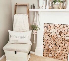 s 8 fireplace makeovers you have to see before winter, AFTER We re in love with this faux fireplace